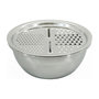 Voir la diapositive 1 : Fackelmann Set 3 en 1 Bol à Mixer, Râpe et Passoire 26 cm Fackelmann