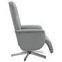 Voir la diapositive 4 : VIDAXL Fauteuil inclinable de massage et repose-pieds gris clair tissu