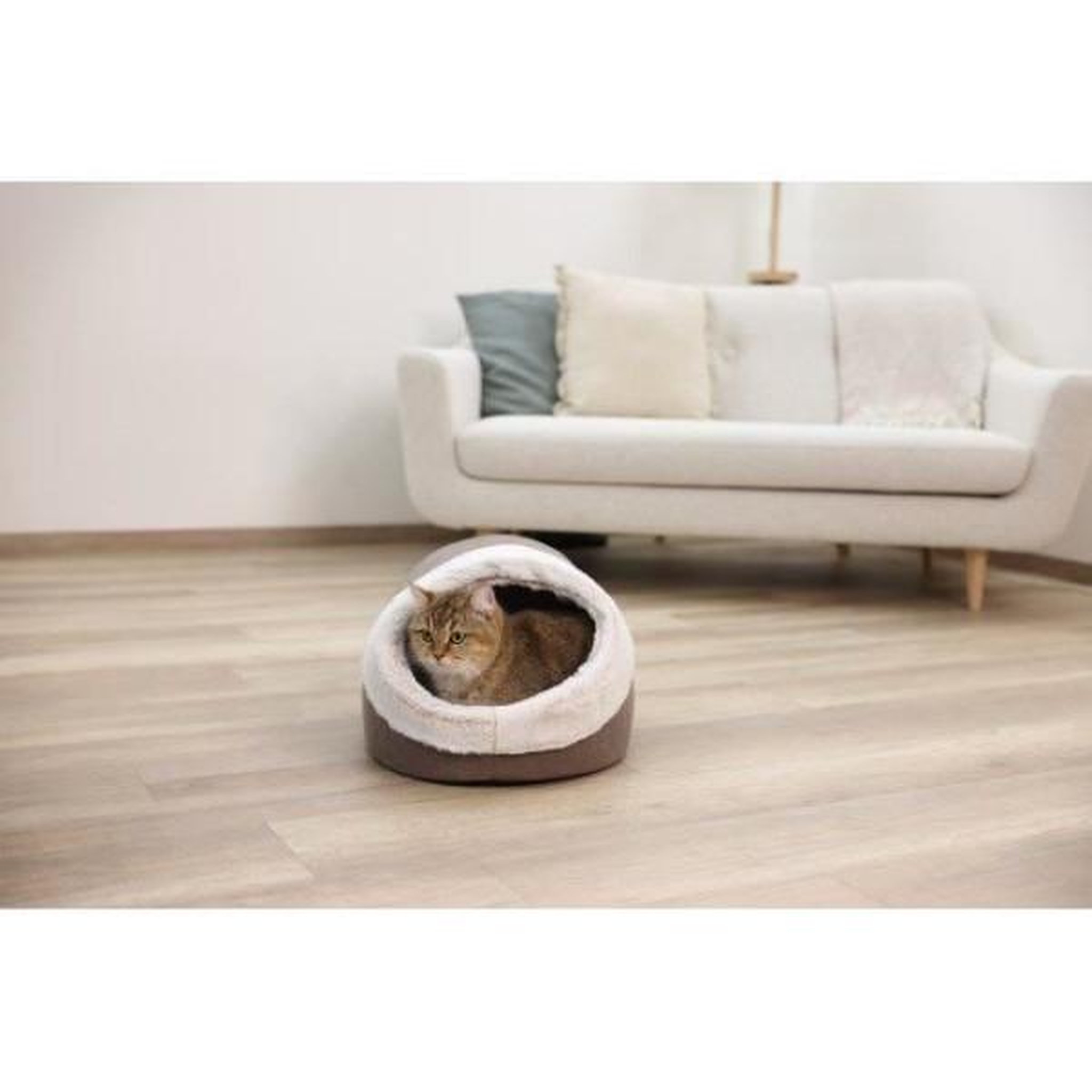 Voir la diapositive 4 : KERBL KERBL - Igloo pour chats - JANA - 43 x 54 x 35 cm - Marron