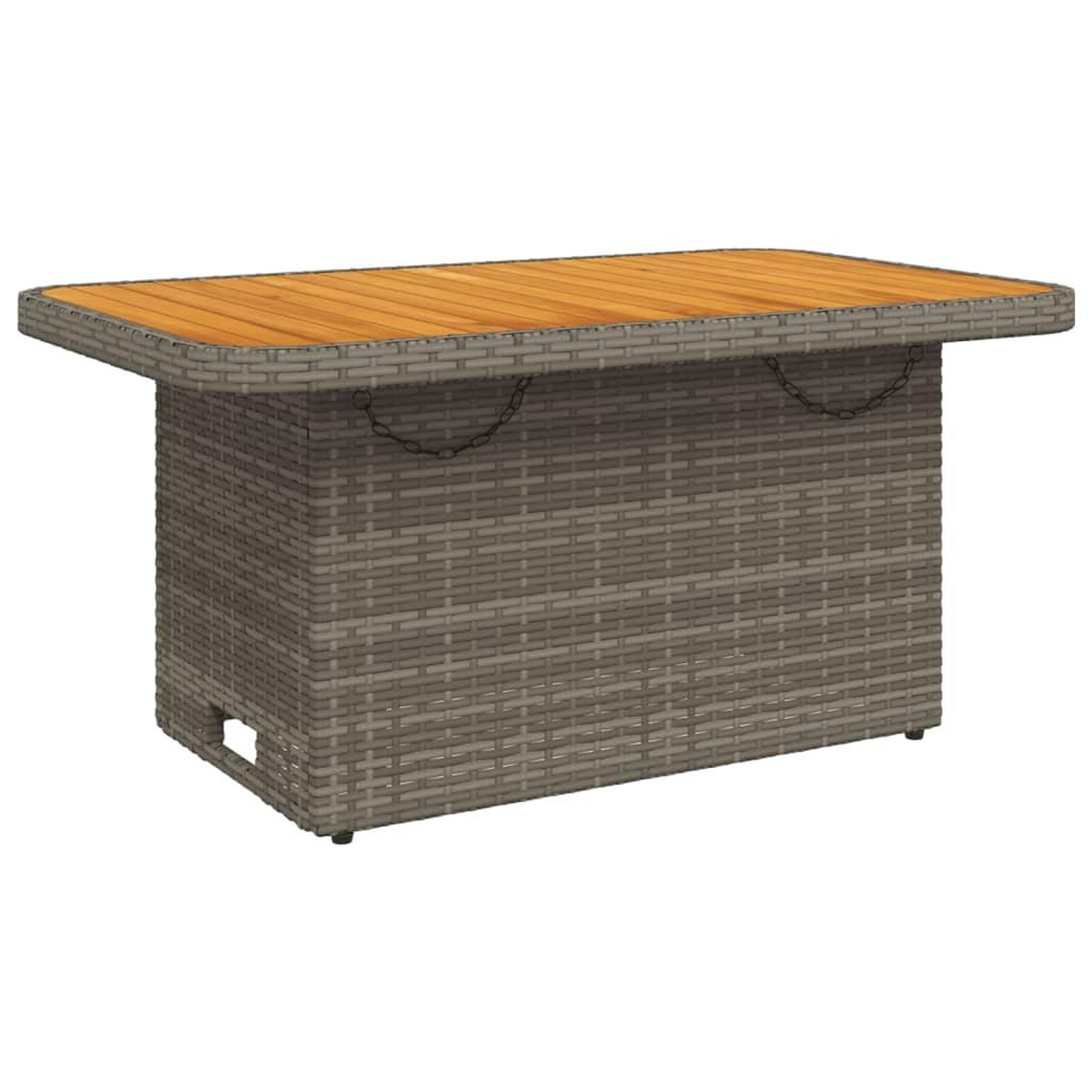 Voir la diapositive 3 : VIDAXL Ensemble a manger de jardin et coussins 2 pcs gris rotin
