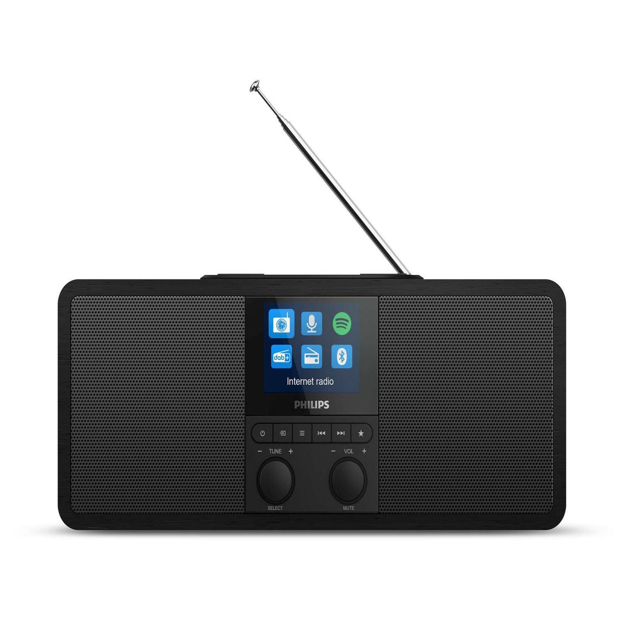Voir la diapositive 2 : Philips Radio-réveil double alarme noir - TAR8805