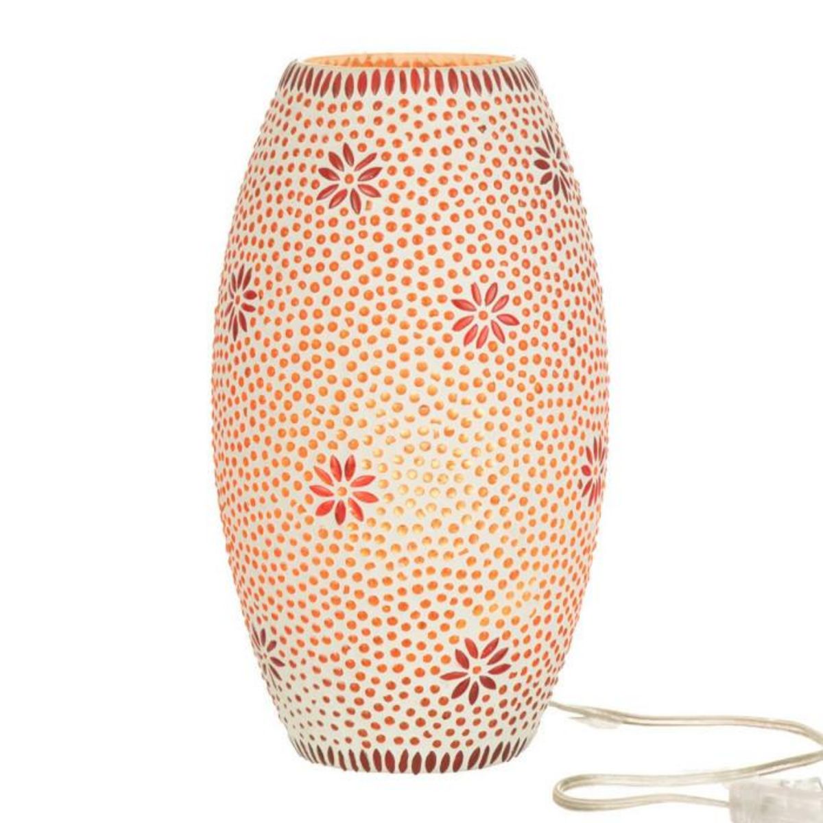 Paris Prix Lampe à Poser en Verre  Bram  28cm Rouge