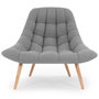 Voir la diapositive 3 : Paris Prix Lot de 2 Fauteuils Scandinaves  Johan  102cm Gris
