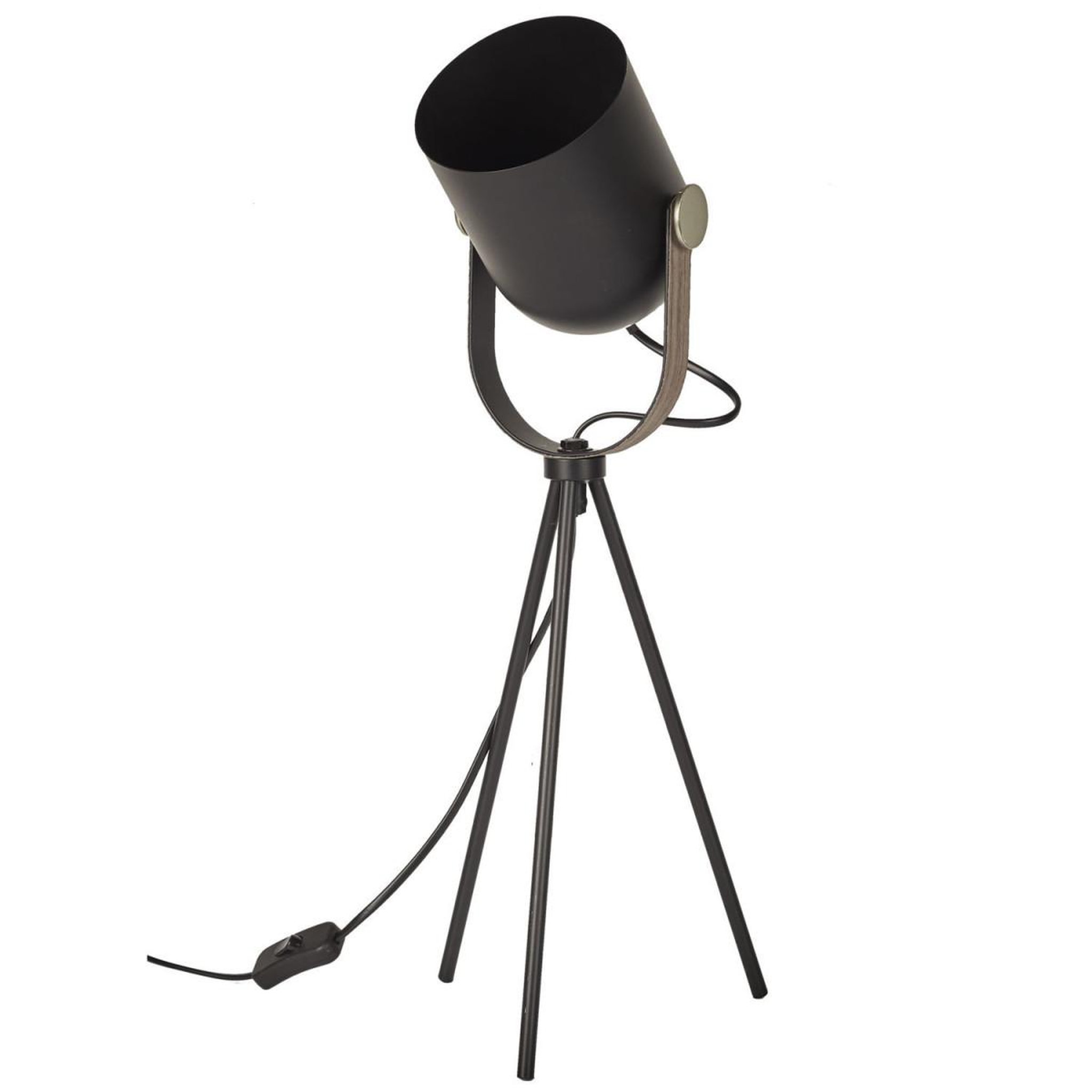 Voir la diapositive 5 : The Home Deco Factory Lampe à poser en métal  bistrot  46cm noir