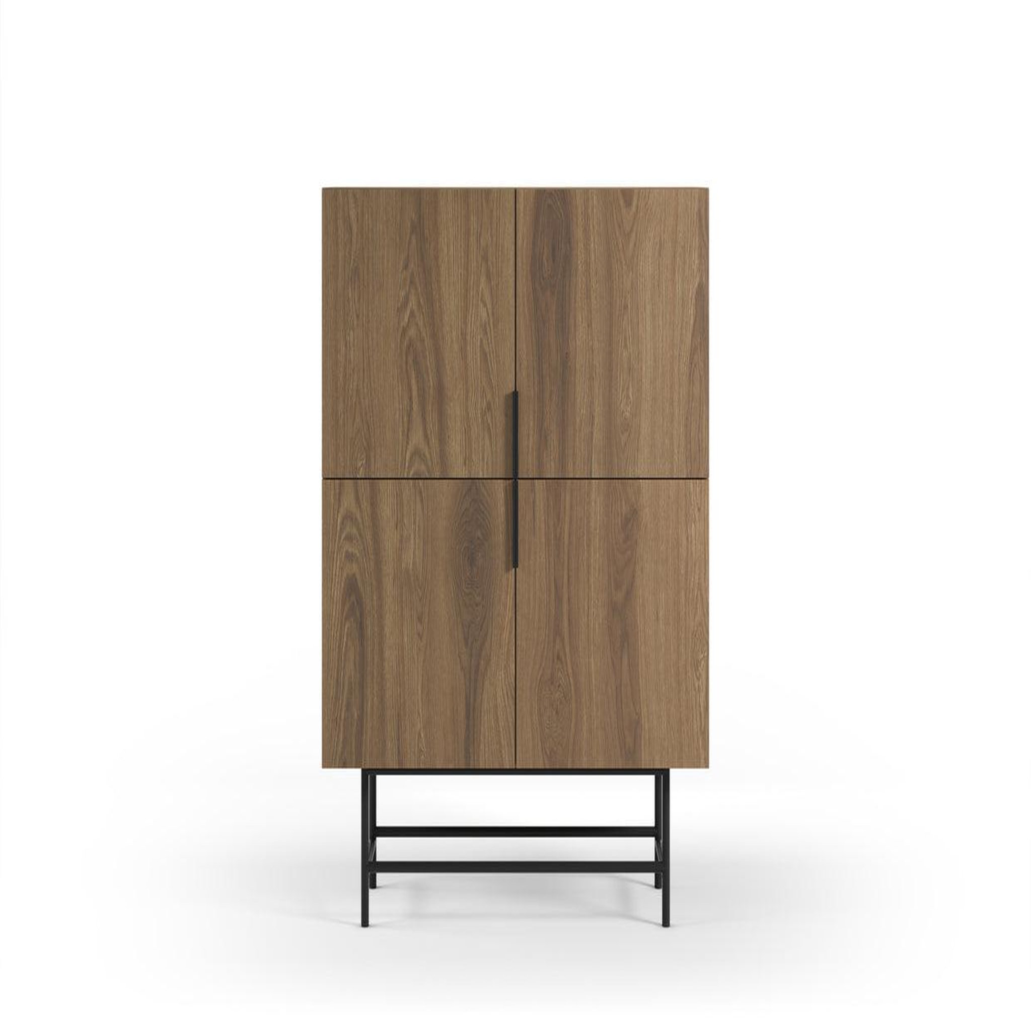 Voir la diapositive 1 : CASANOVA PARIS Soma - commode 4 portes 100cm en mélamine