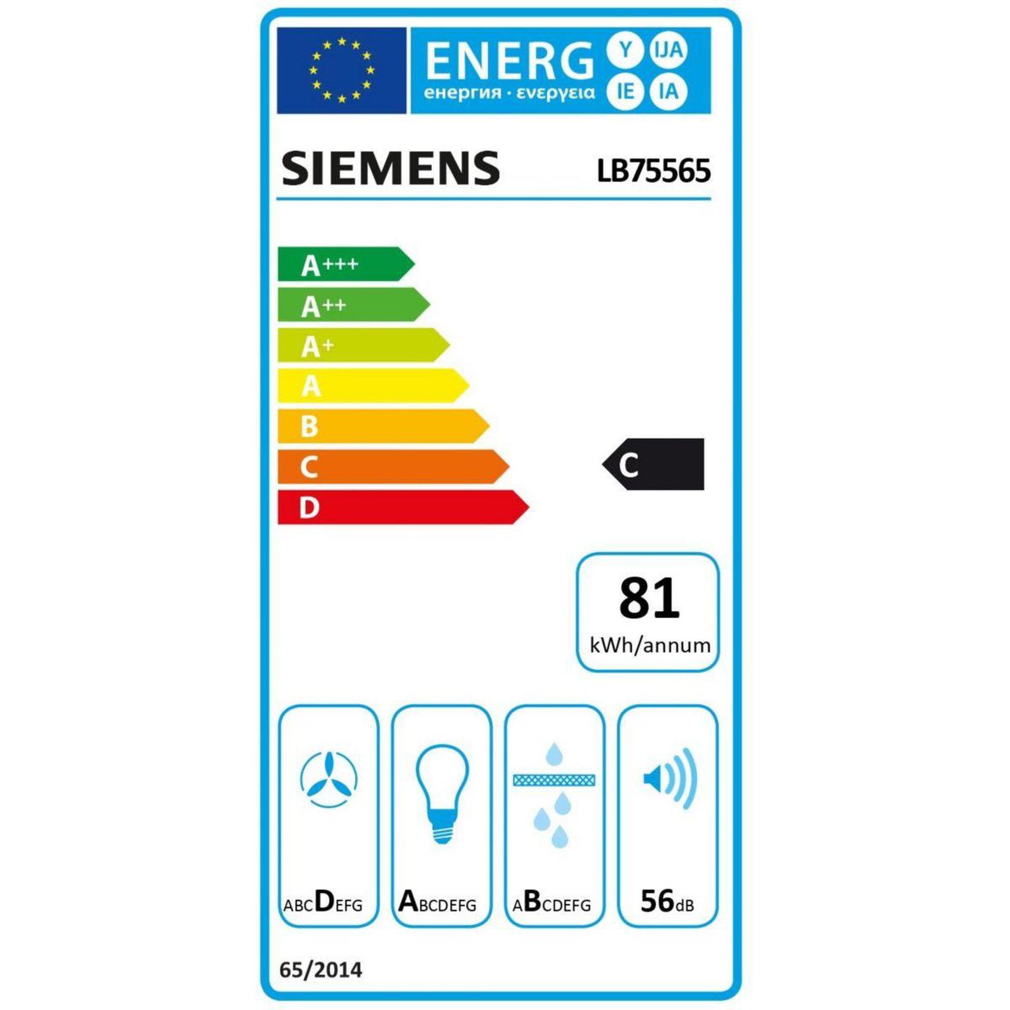 Voir la diapositive 6 : Siemens Hotte encastrable LB75565