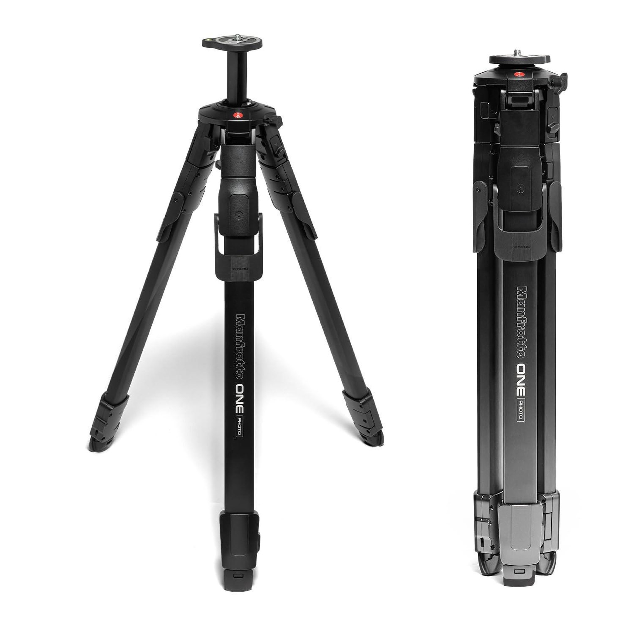 MANFROTTO Trépied manfrotto one photo en aluminium, capacité de charge 12 kg, colonne à 90°, jambes xtend, pieds modulaires, pour appareils photo reflex et hybrides