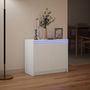 Voir la diapositive 5 : VIDAXL Buffet avec LED blanc 72x34x61 cm bois d'ingenierie
