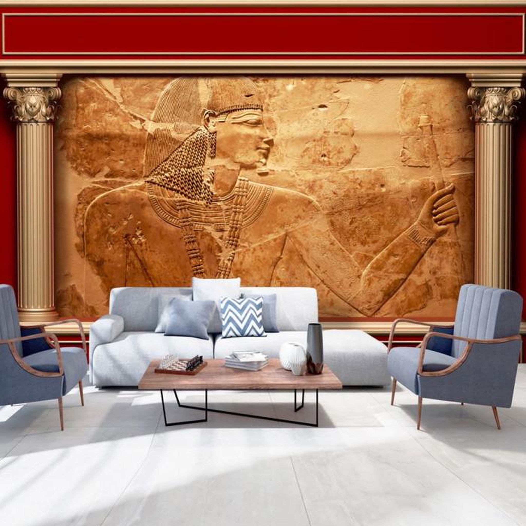 Paris Prix Papier Peint  Egyptian Walls. Coloris disponibles : Multicolore