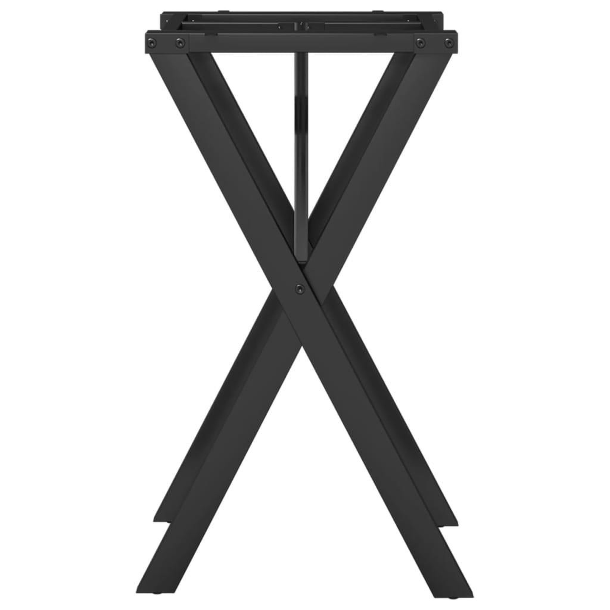 Voir la diapositive 5 : VIDAXL Pieds de table a manger cadre en X 40x40x73 cm acier