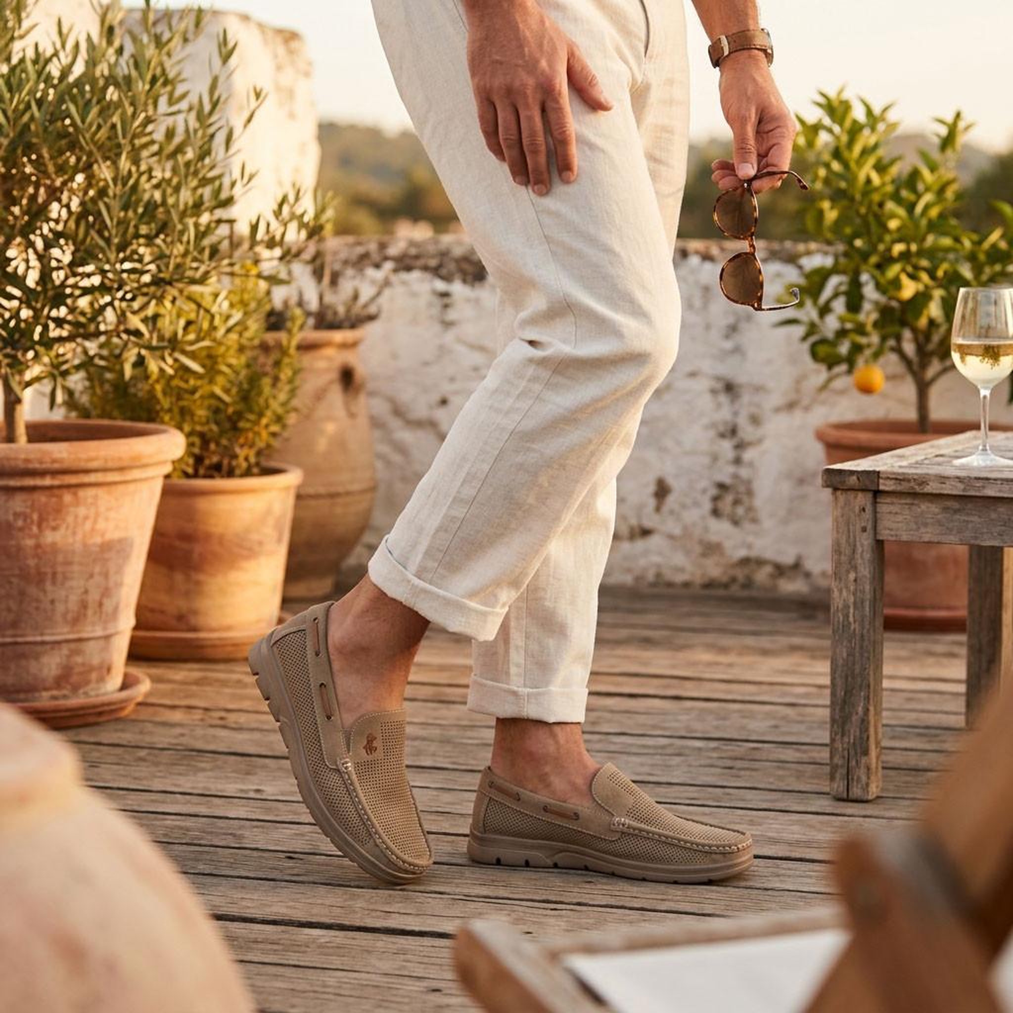 Voir la diapositive 5 : OZABI OZABI Mocassins Homme Microperforés Confort Été Semelle Crantée