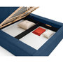 Voir la diapositive 3 : BEST MOBILIER Topaze - lit coffre - 180x200 cm - sommier inclus - velours côtelé