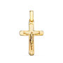 Voir la diapositive 1 : L'ATELIER D'AZUR Pendentif  - Médaille Christ sur la Croix Or 18 Carats 750 Jaune - Chaines Offertes