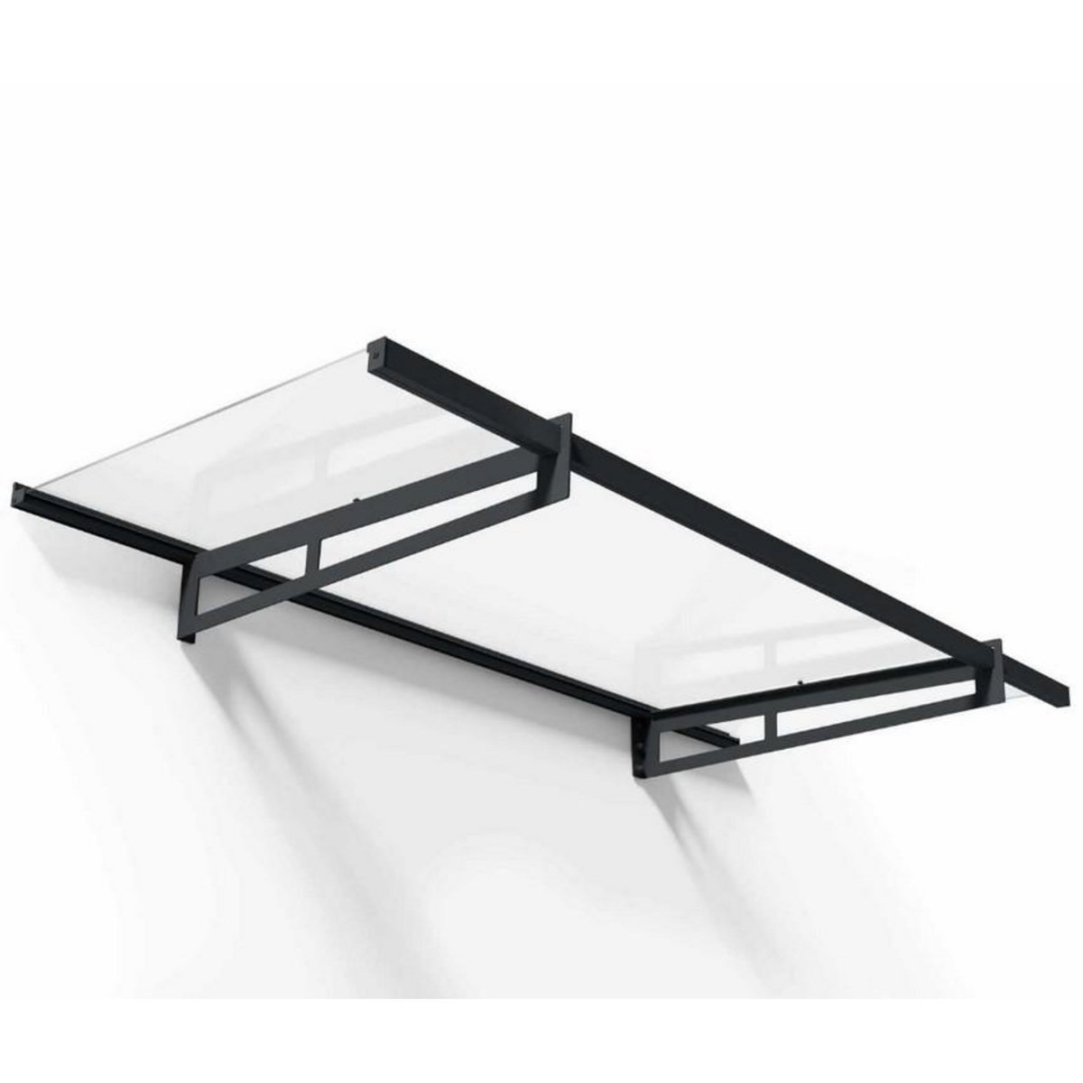 Palram Marquise transparente 93.5x205cm gris foncé - 706595