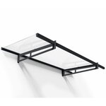 Palram Marquise transparente 93.5x205cm gris foncé - 706595