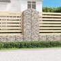 Voir la diapositive 1 : VIDAXL Panier de gabions arque 100x50x220/240 cm Fer galvanise