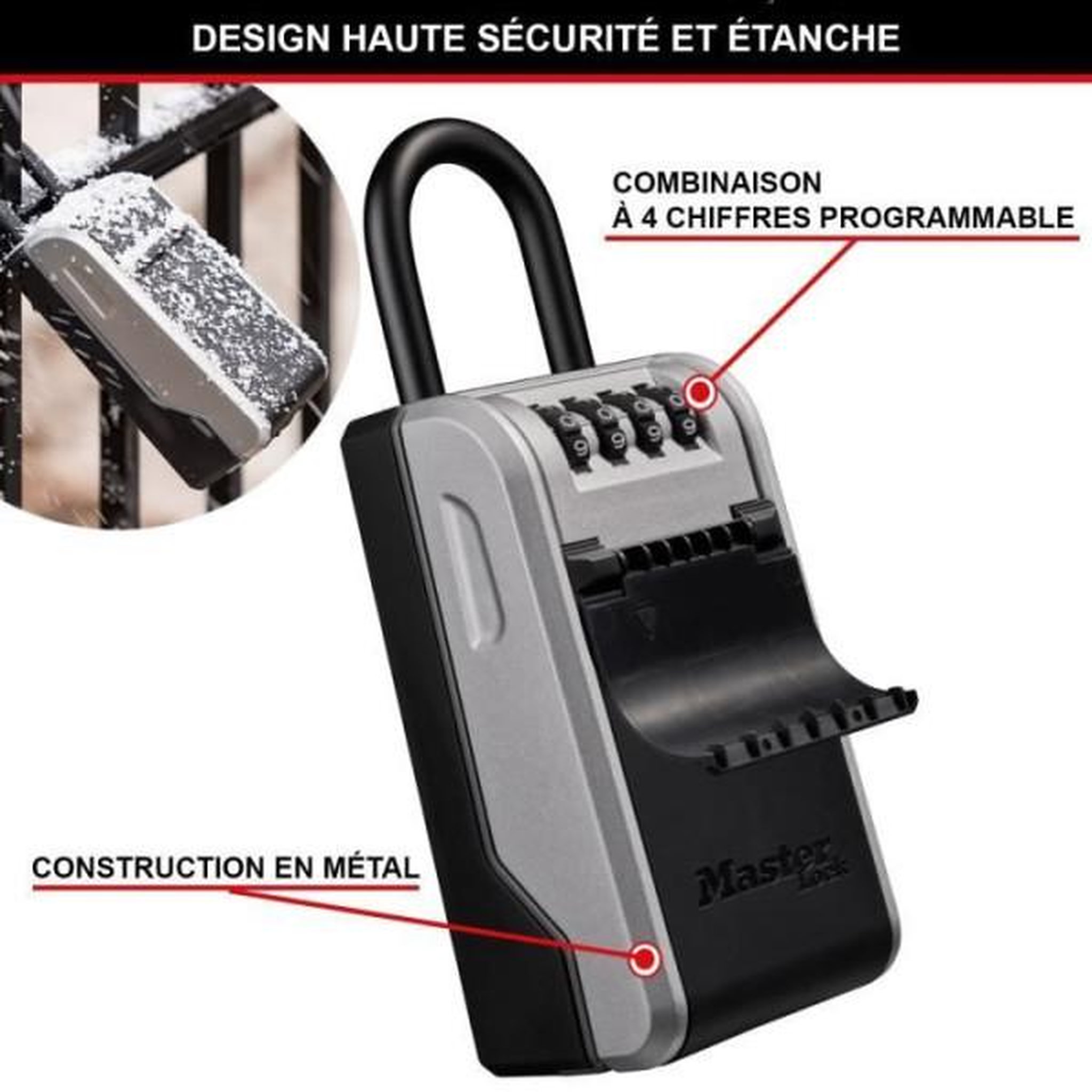 Voir la diapositive 5 : Master lock Armoire de sécurité masterlock boîte a clés 5482eurd format l