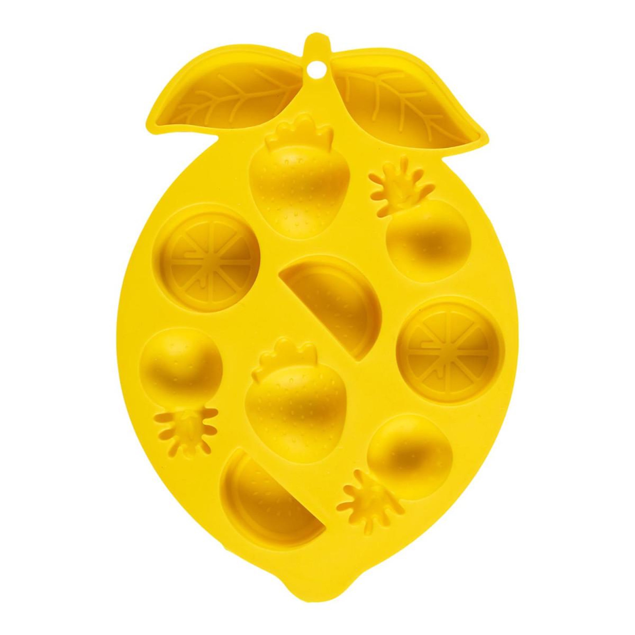 Voir la diapositive 1 : COOK CONCEPT Moule à glaçons 11 fruits  dolce vita  24cm jaune