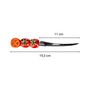 Voir la diapositive 3 : Fackelmann Lot de 4 couteaux à tomates lame crantée 11 cm Fackelmann