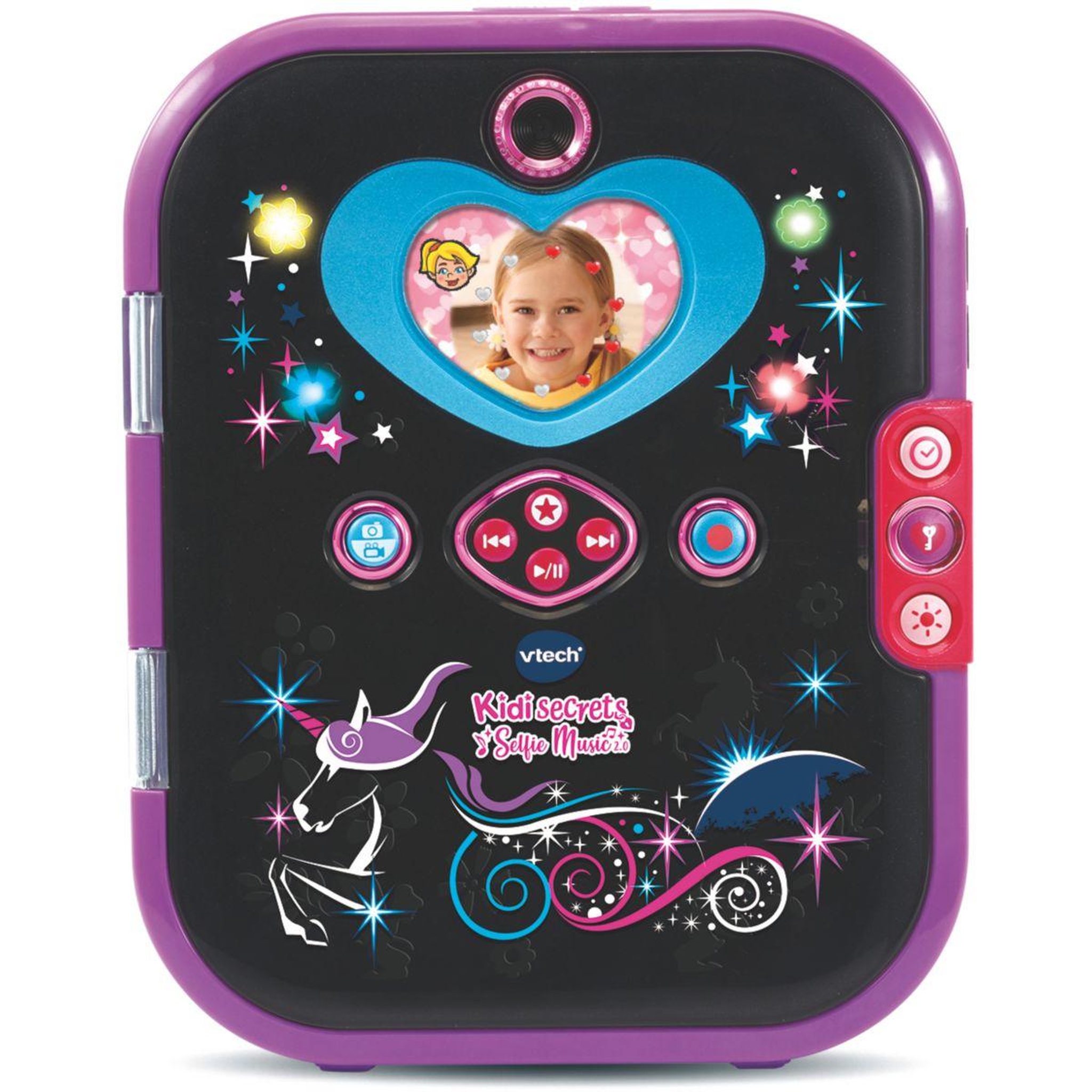 VTECH Jeu éducatif KidiSecrets Selfie Music 2.0 noir