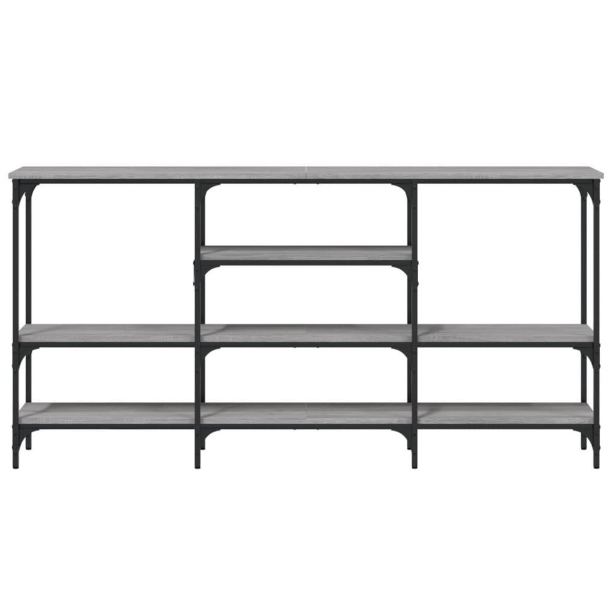 VIDAXL Table console sonoma gris 160x29x80 cm bois d'ingenierie