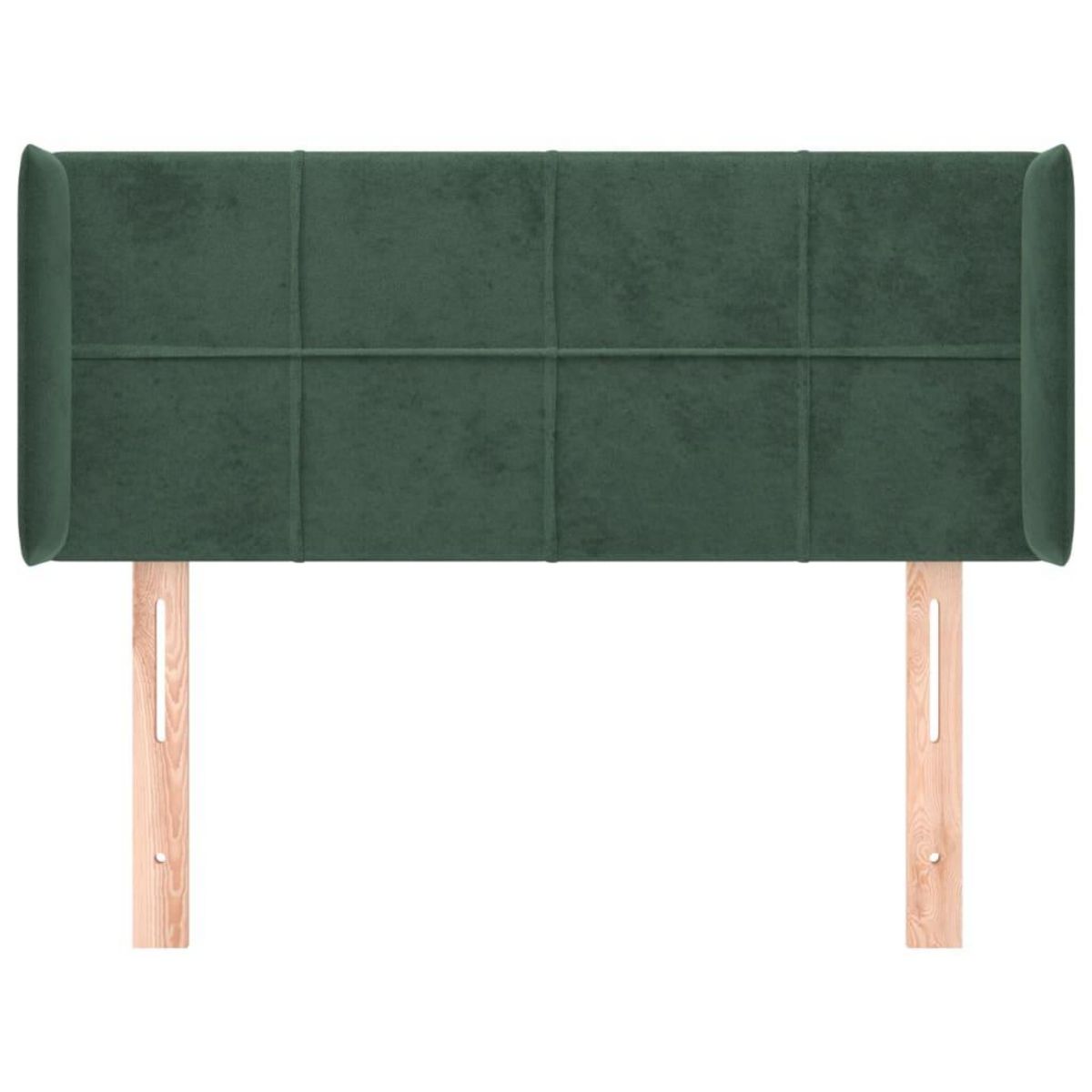 VIDAXL Tete de lit avec oreilles Vert fonce 83x16x78/88 cm Velours