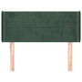 Voir la diapositive 3 : VIDAXL Tete de lit avec oreilles Vert fonce 83x16x78/88 cm Velours