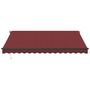 Voir la diapositive 4 : VIDAXL Auvent manuel retractable avec LED bordeaux 400x300 cm