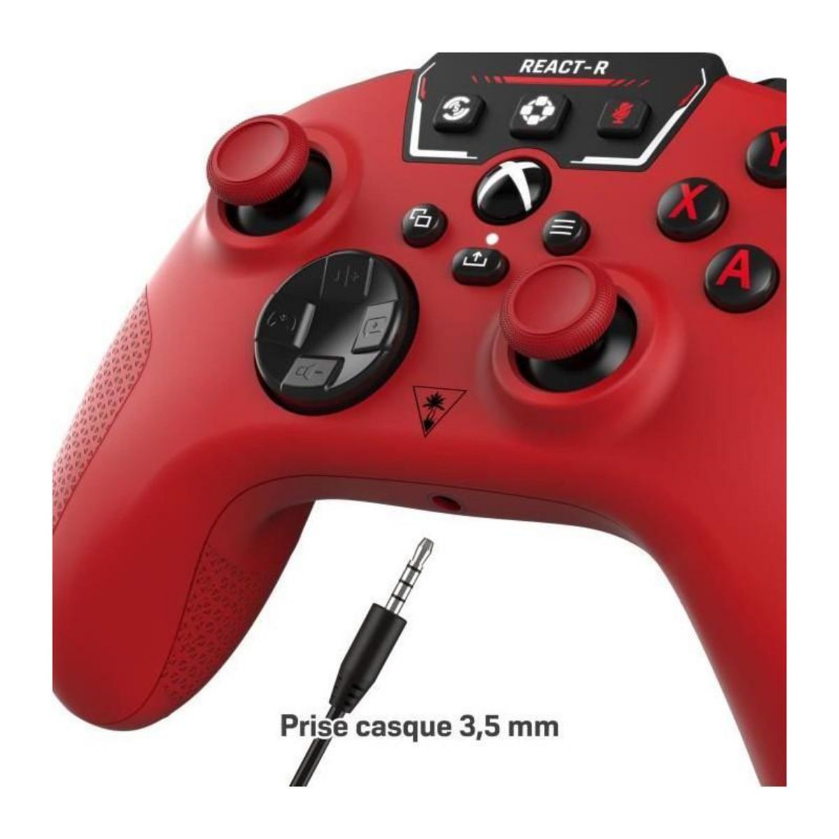 Turtle Beach Manette de jeu filaire - TURTLE BEACH - REACT-R - Rouge - Xbox & Windows