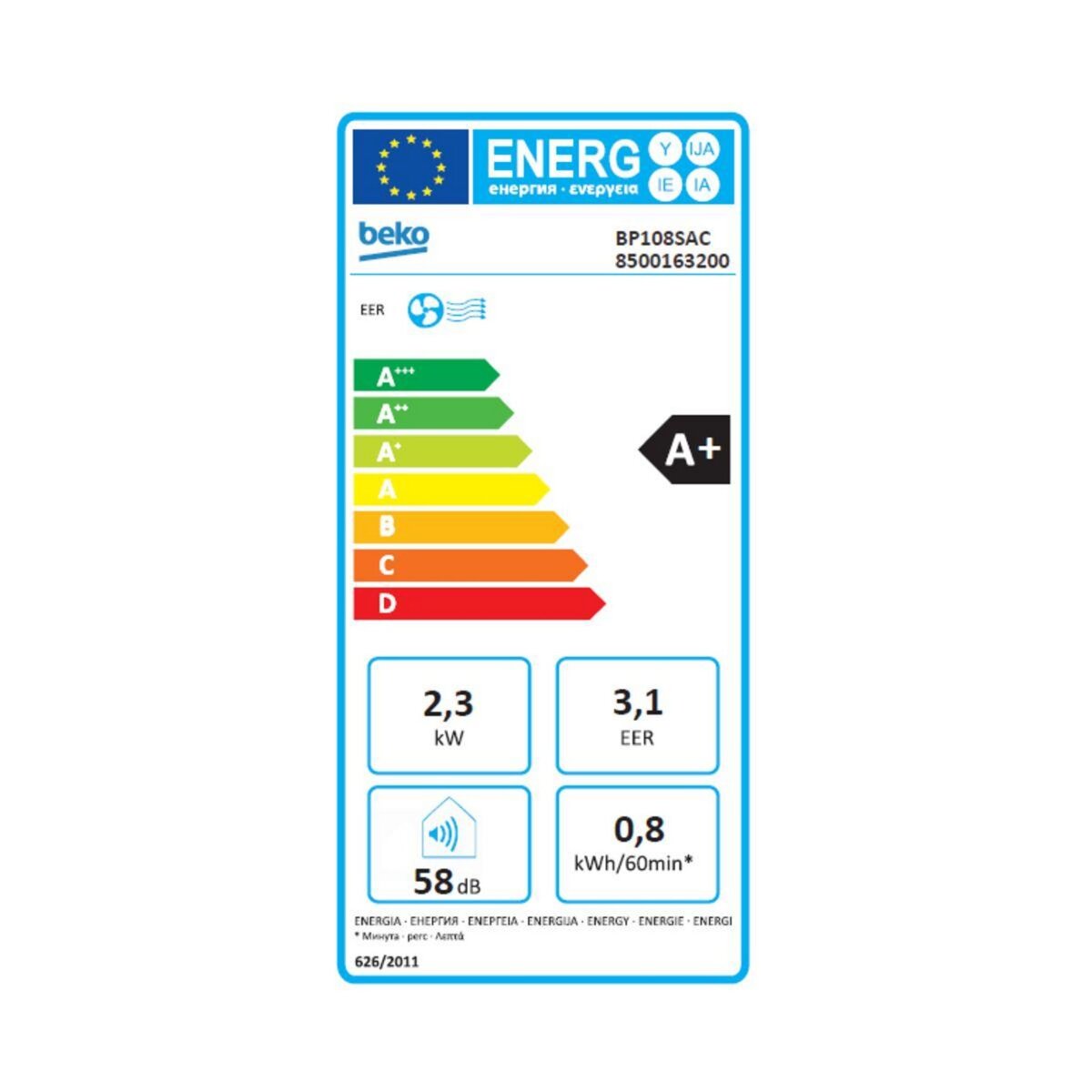 Beko Climatiseur BP108SAC