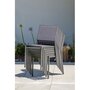 DCB GARDEN Chaise de jardin empilable - Aluminium - Gris - STOCKHOLM