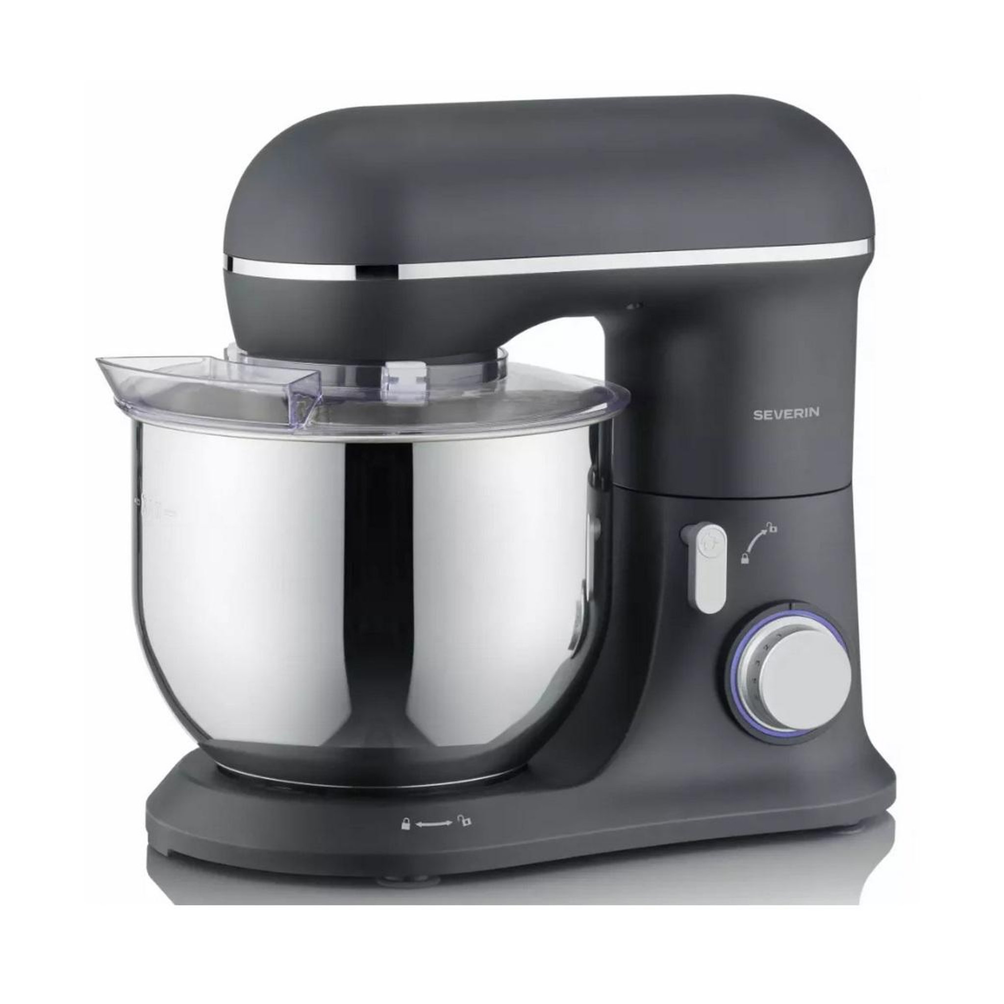 SEVERIN Robot pétrin 5.3l 1200w noir mat - km3899