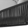 Voir la diapositive 5 : HESPERIDE Salon de jardin design mailles Dadia - 5 Places - Ivoire et gris