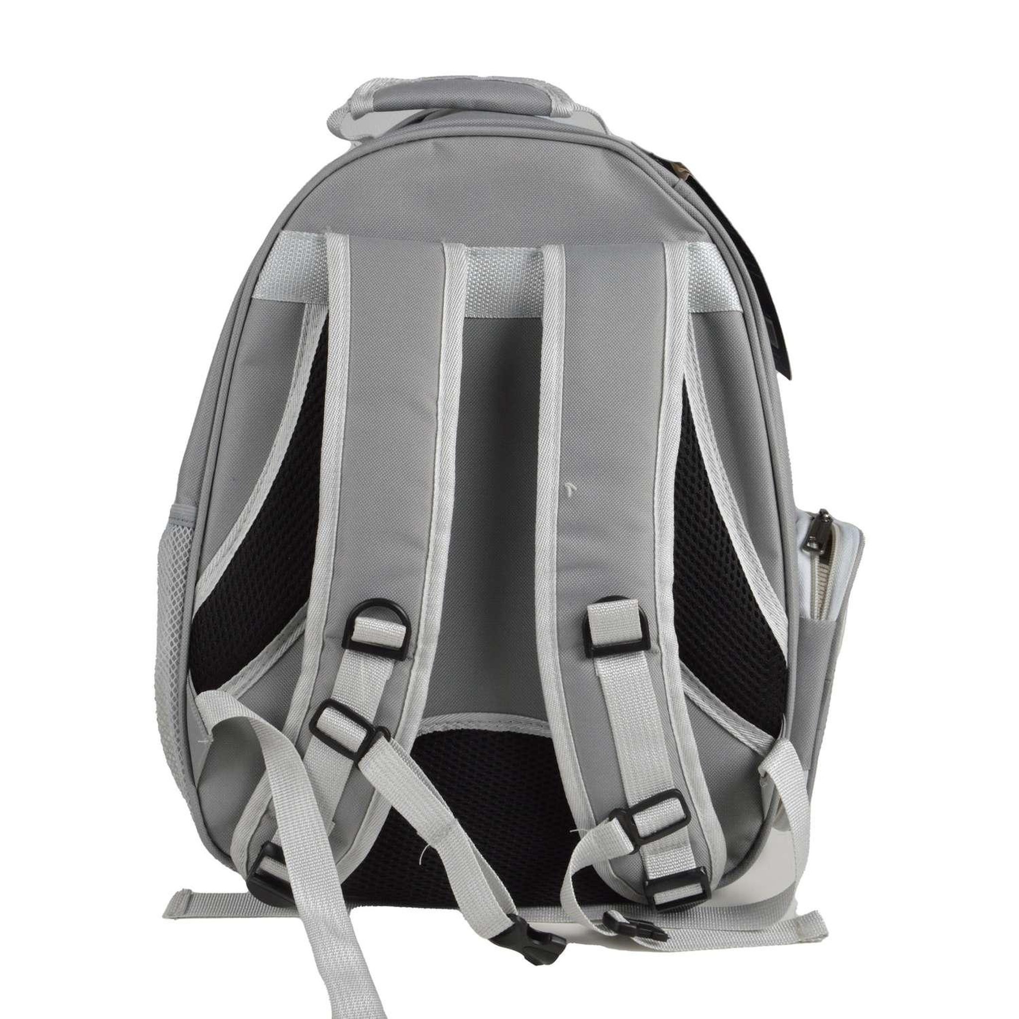 Voir la diapositive 6 : LOVE STORY Sac à dos de transport avec bulle pour chat et chien - gris