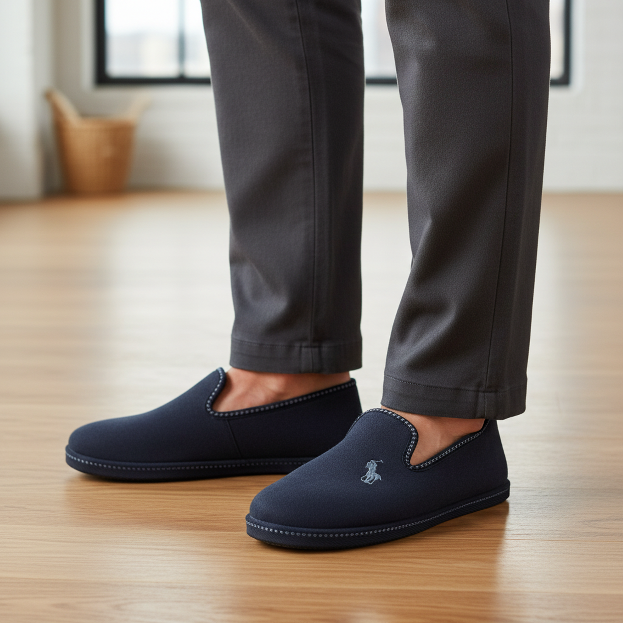 Voir la diapositive 2 : OZABI Ozabi pantoufles charentaises homme fabriquées en espagne broderie fantaisie