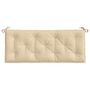 Voir la diapositive 5 : VIDAXL Coussins de banc jardin lot de 2 beige 120x50x7 cm tissu Oxford