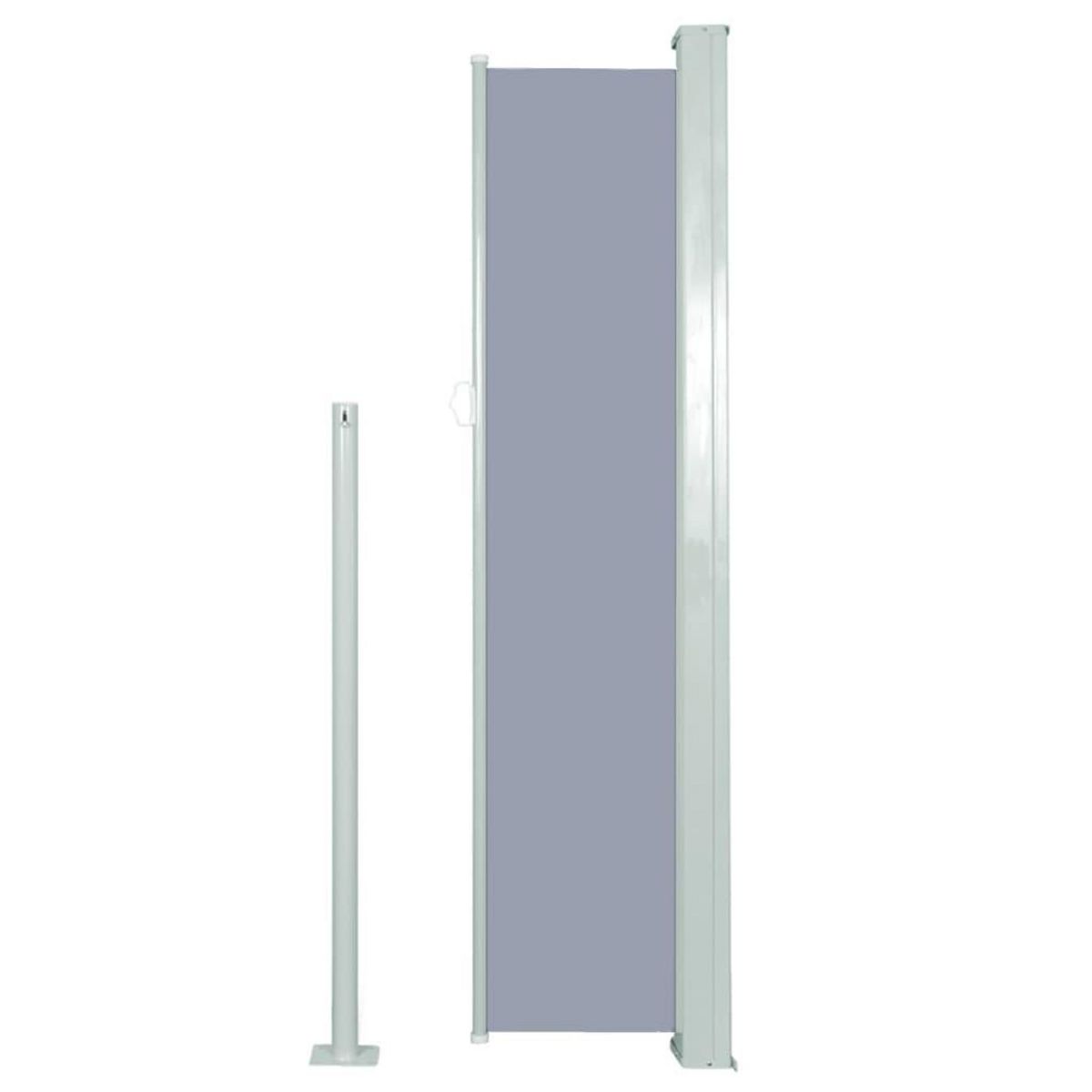 VIDAXL Auvent lateral retractable de patio 140x300 cm Gris