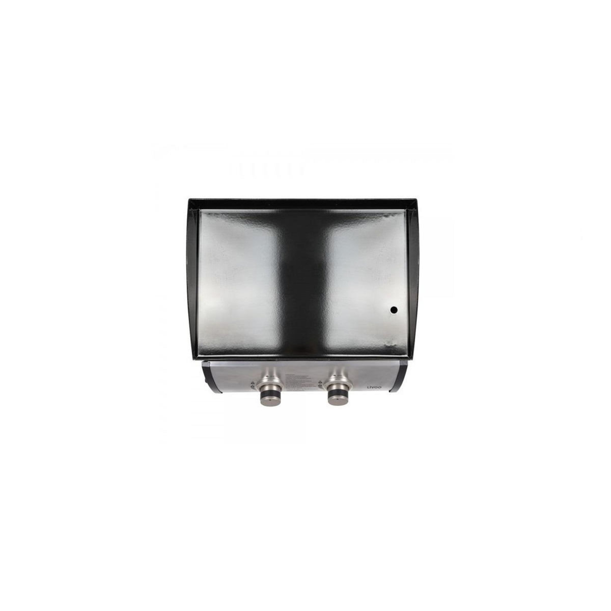 LIVOO Plancha gaz 5kw plaque  acier émaillé 48x36cm - DOC296