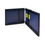 Voir la diapositive 5 : SWEEEK Mini table de ping pong 150x75cm - table pliable INDOOR bleue. avec 4 raquettes et 6 balles. valise de jeu pour utilisation intérieure. sport tennis de table