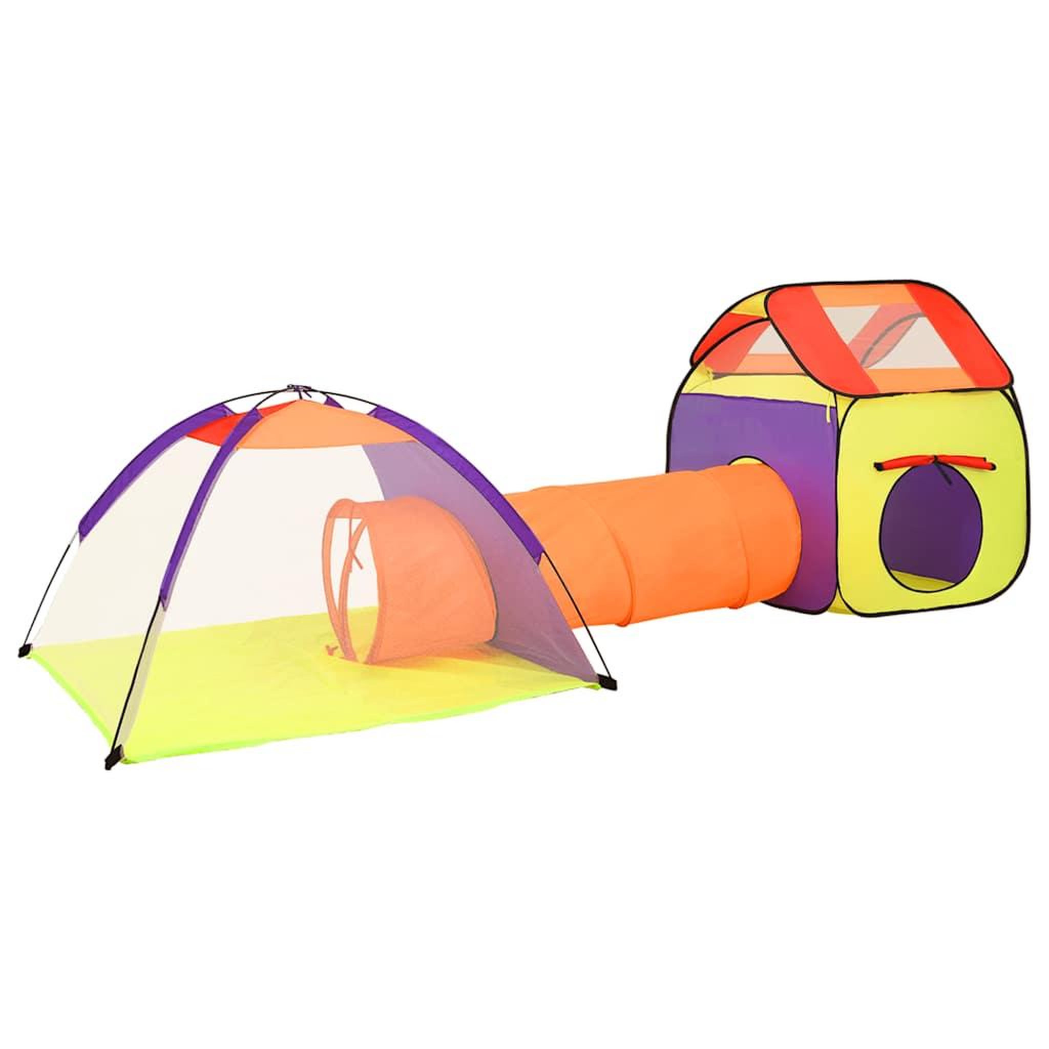 Voir la diapositive 2 : VIDAXL Tente de jeu pour enfants multicolore 338x123x111 cm