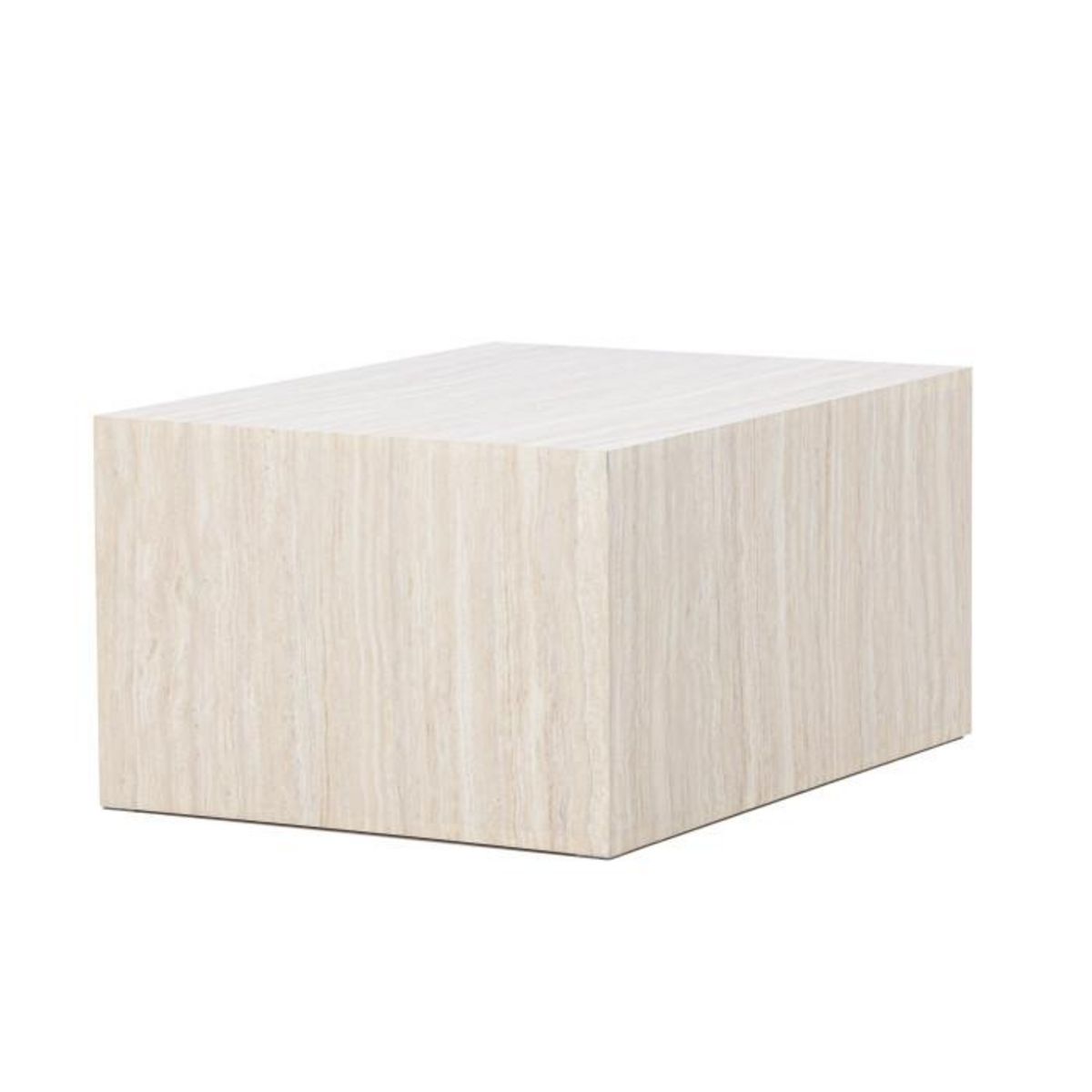 Paris Prix Table Basse Effet Travertin  York  80cm Beige