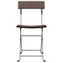 Voir la diapositive 4 : VIDAXL Chaises de bistrot pliantes lot de 2 Resine tressee et acier