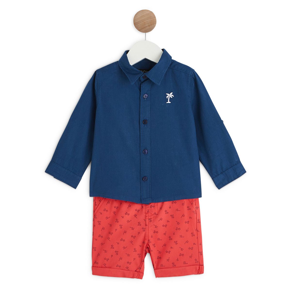 INEXTENSO Ensemble bermuda + chemise bébé garçon