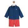 Voir la diapositive 1 : INEXTENSO Ensemble bermuda + chemise bébé garçon
