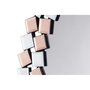 Voir la diapositive 2 : Paris Prix Miroir Mural Design  Mosaic  80cm Argent & Rose