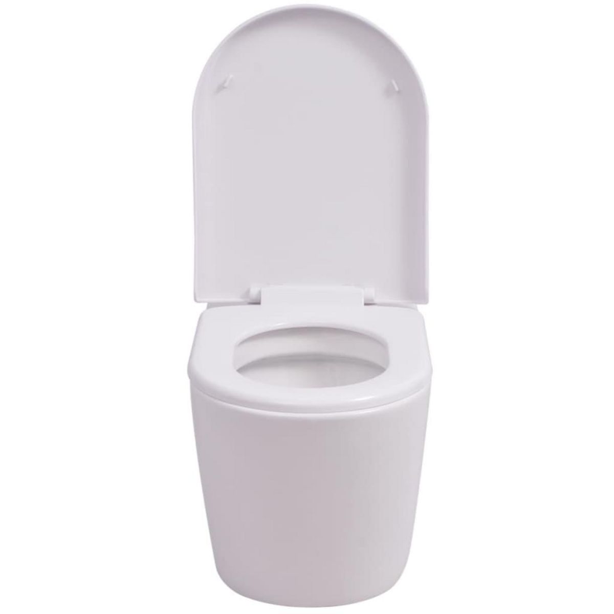 VIDAXL Toilette murale Ceramique Blanc