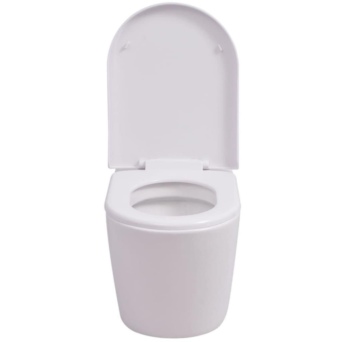 VIDAXL Toilette murale Ceramique Blanc