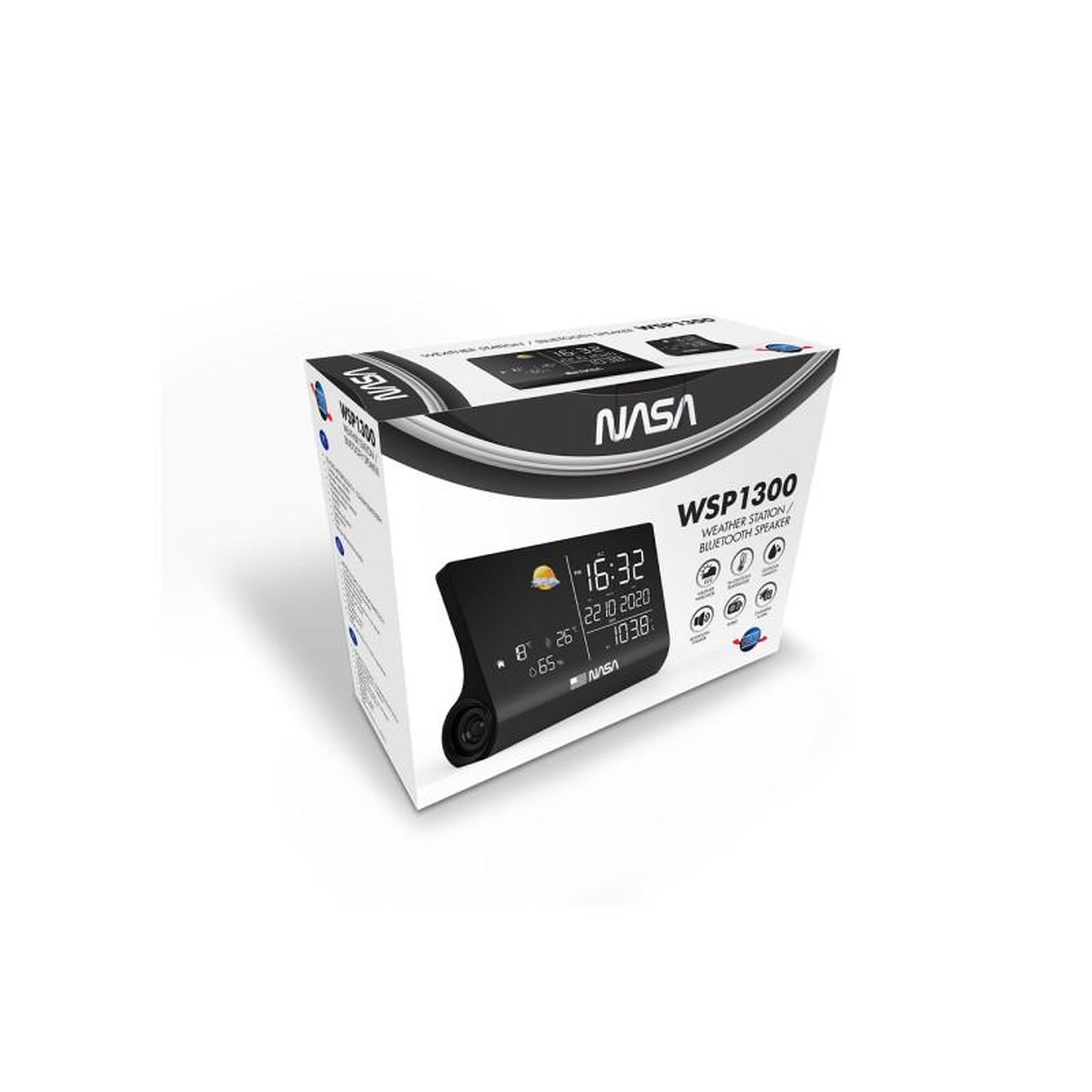 Voir la diapositive 4 : NASA Radio réveil Nasa WSP 1300BK Noir