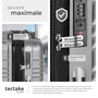 Voir la diapositive 5 : tectake Set de valises trolley rigides 4 parties, en plastique ABS robuste gris