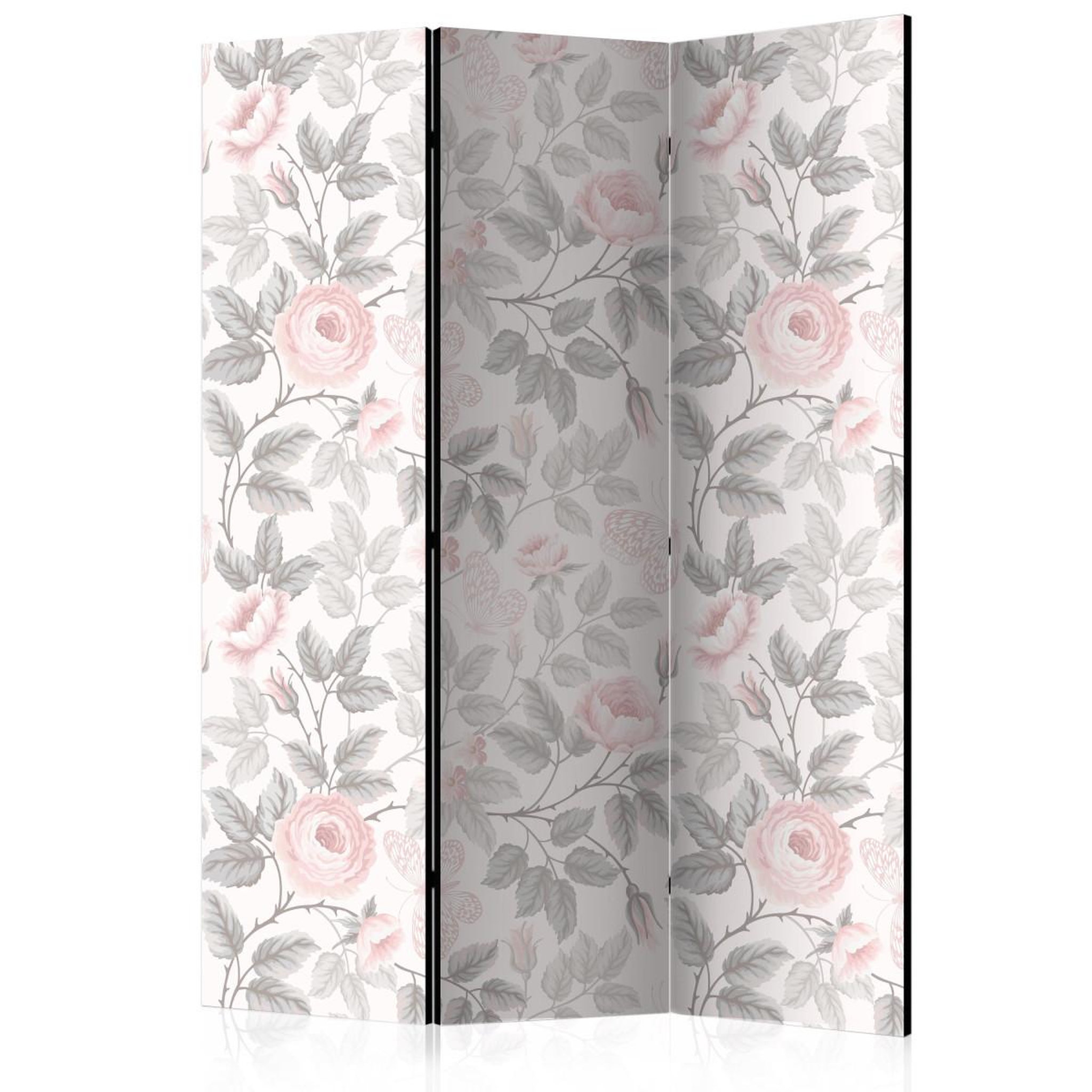Paris Prix Paravent 3 volets  watercolor roses  135x172cm